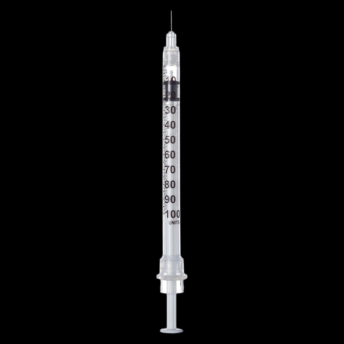 Sol-Millennium InviroSnap Insulin Safety Syringe, 28G x 1/2", U-100, 1cc, Orange, 100/Box