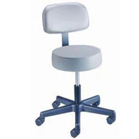 Brewer Value Plus Exam Stool, 5-Leg, Black, 250 lb Capacity
