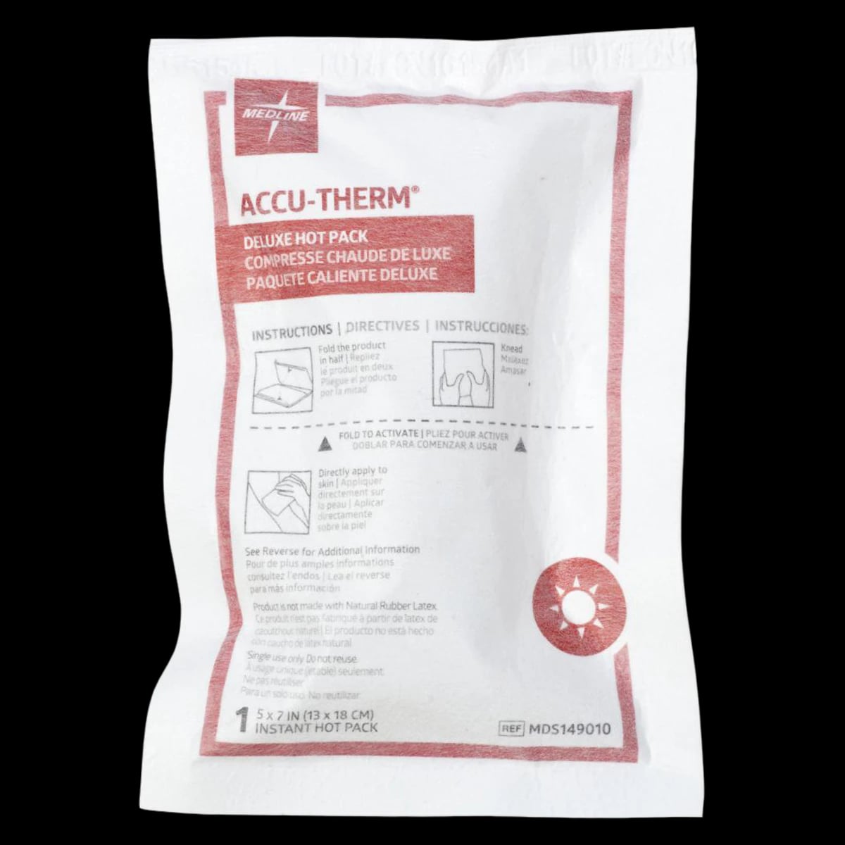 Medline Deluxe Instant Hot Pack, Paper Cover, 5x7"