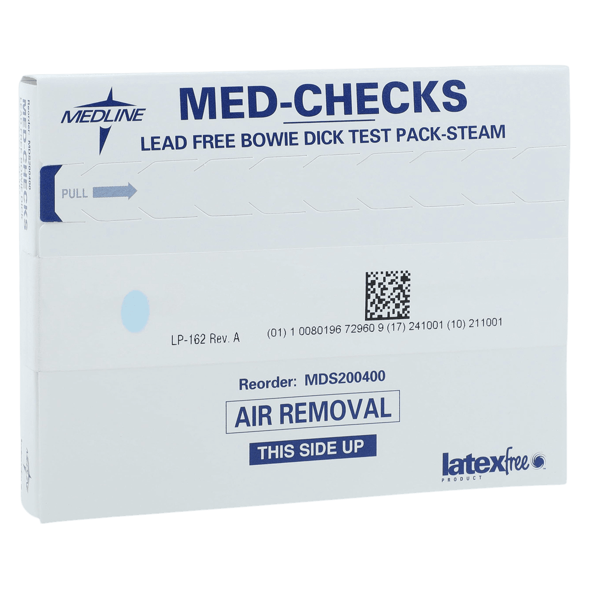 Medline Bowie-Dick Test Pack, Steam Sterilization Test, 20/Case
