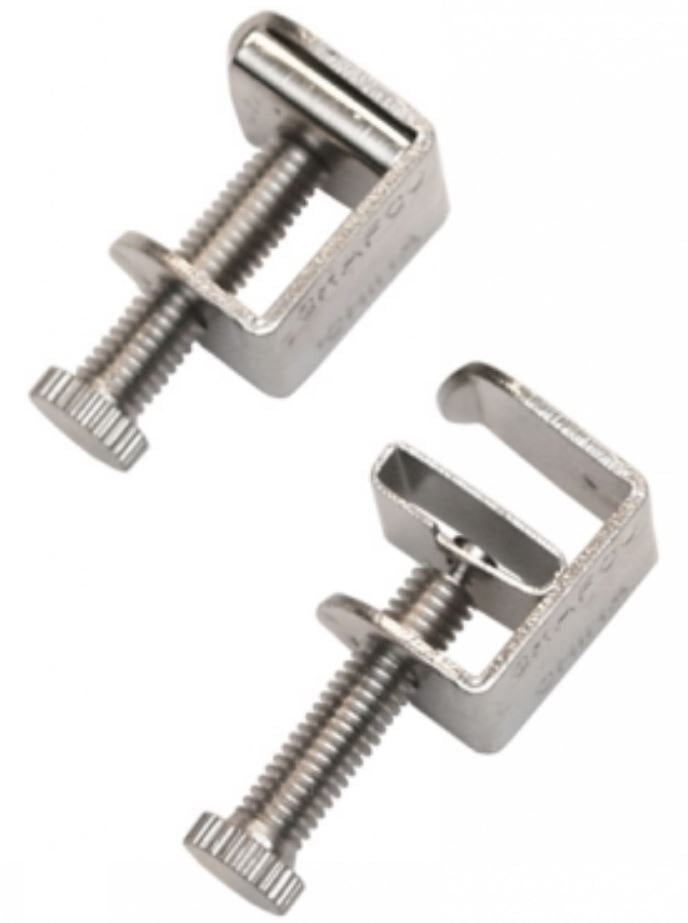 Graham-Field Screw Compressor C Clamp, 5/8" x 3/4", Chrome Plated Copper, 12/Bag