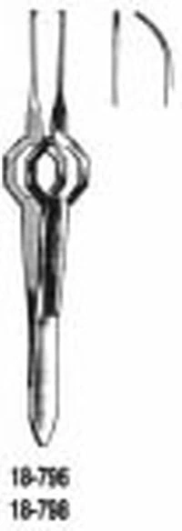 Miltex Foerster Iris Tissue Forceps, Straight, 3-3/4", 1x2 Teeth, Stainless Steel