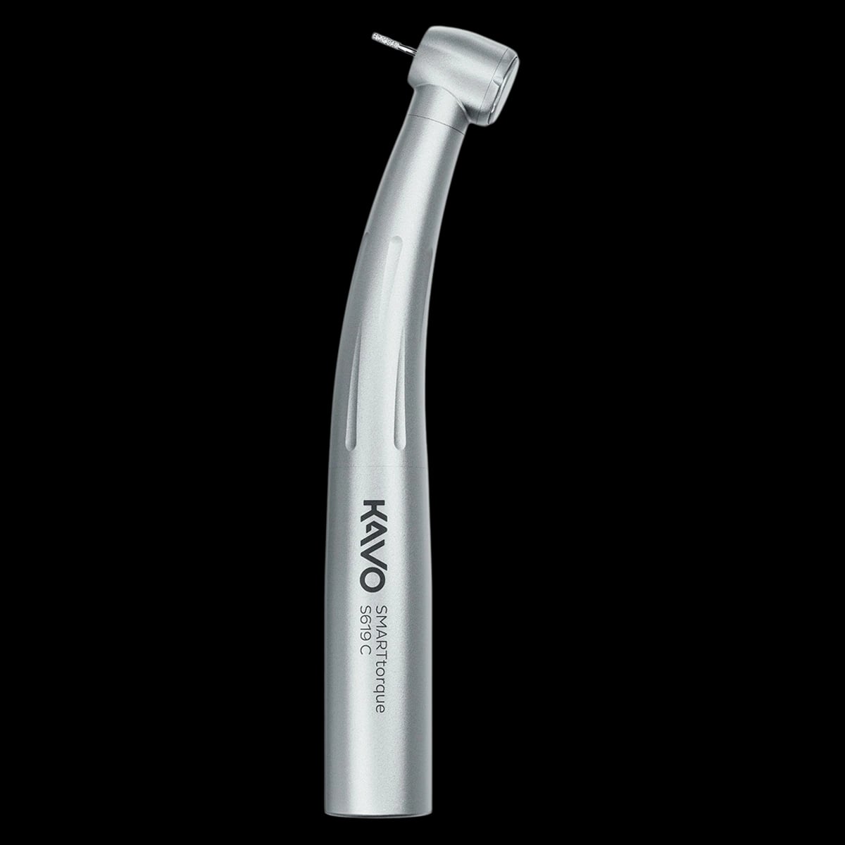 KaVo SMARTtorque S619 C High-Speed Air Handpiece, Contra Angle, Push-Button Autochuck, Standard Head, Non-Optic, 4-Port Spray, MULTIflex, 1.008.1642