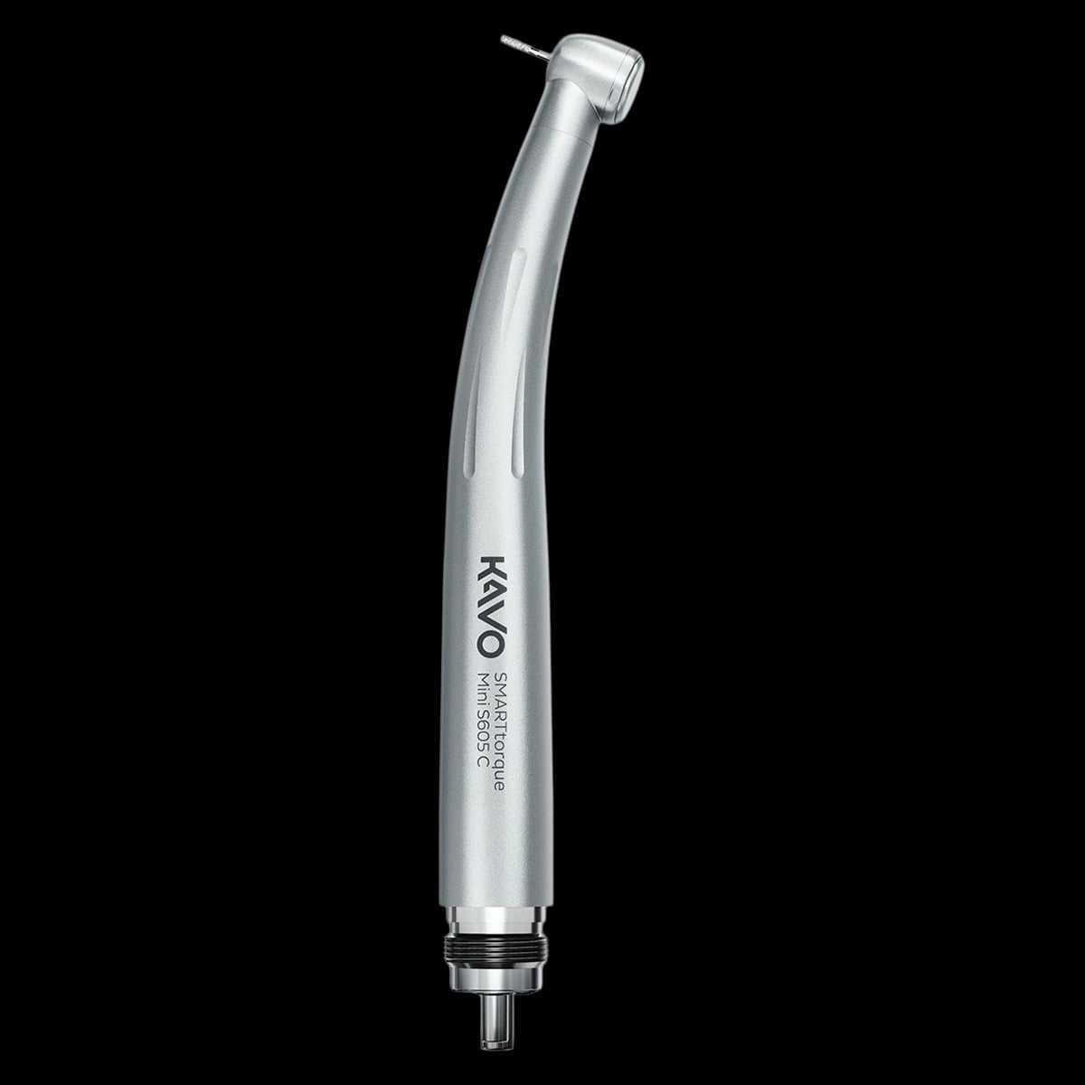 KaVo SMARTtorque Mini S605 C High-Speed Air Handpiece, Contra Angle, Push-Button Autochuck, Mini Head, Non-Optic, 1 Spray, 4-Hole, 1.008.1645