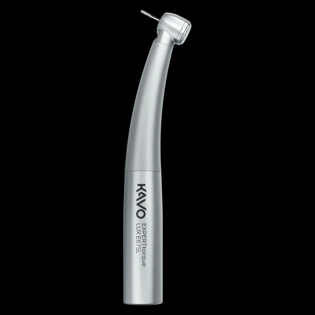 KaVo EXPERTtorque Mini LUX E675 L High-Speed Air-Driven Contra Angle Handpiece, Push-Button Auto-Chuck, 3-Port Spray, Cellular Optic, 1.006.6400
