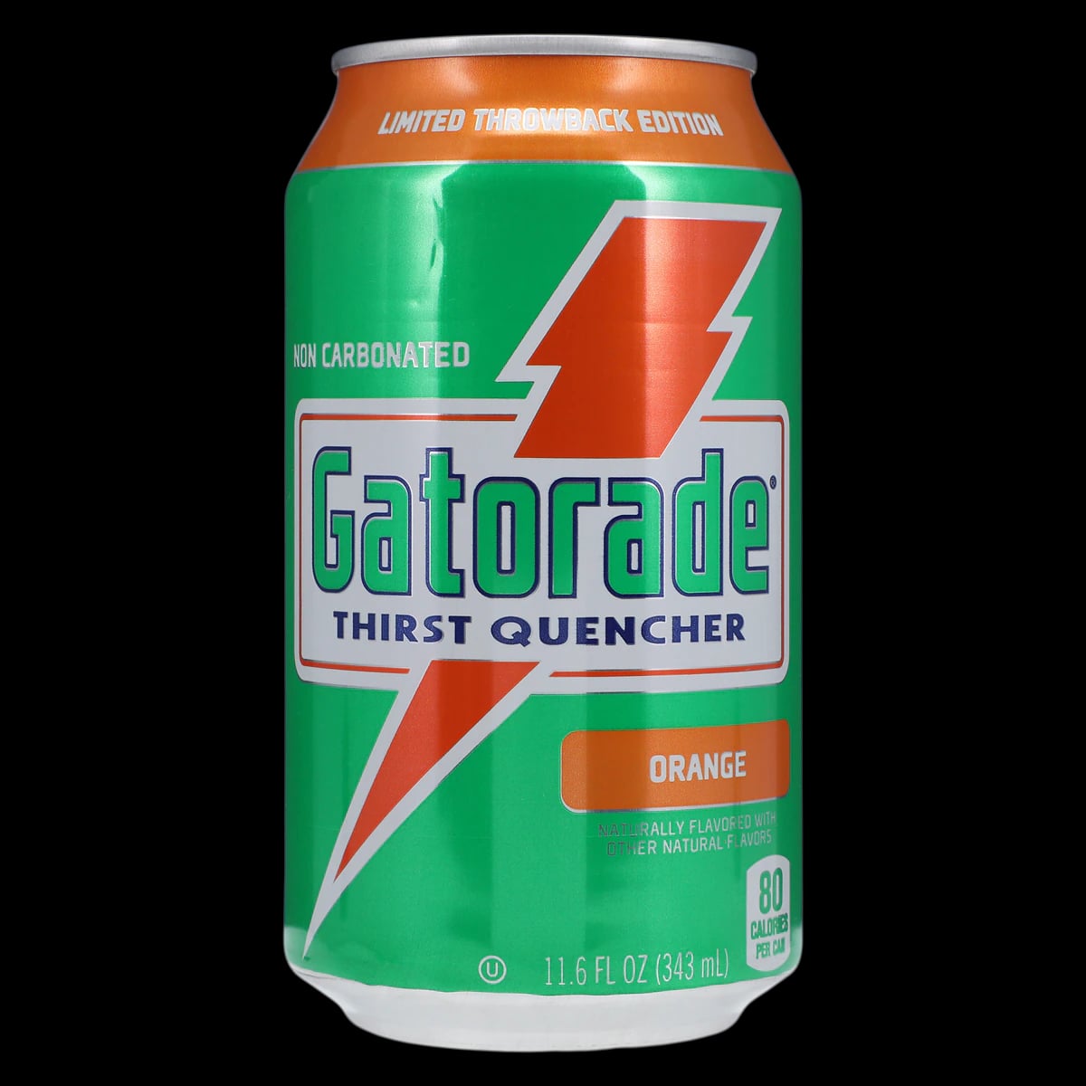 Gatorade Thirst Quencher Orange Sports Drink, 11.6 oz Can, 24/Case