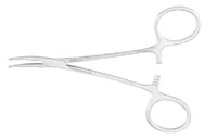 Halsted Mosquito Hemostatic Forceps, Curved, 5", Stainless Steel, Autoclavable, 12/Pack