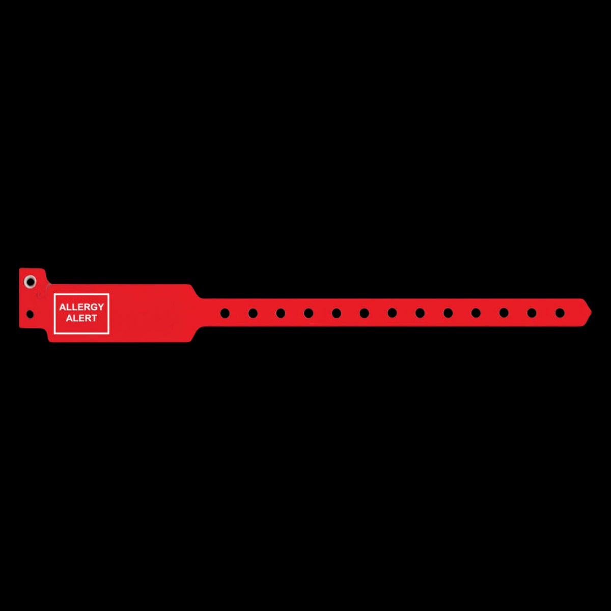 Sentry SuperBand Alert Wristband, Polyester, Permanent Snap, Pre-Printed, Adult/Pediatric, Red, 10-1/4", Disposable, 250/Box