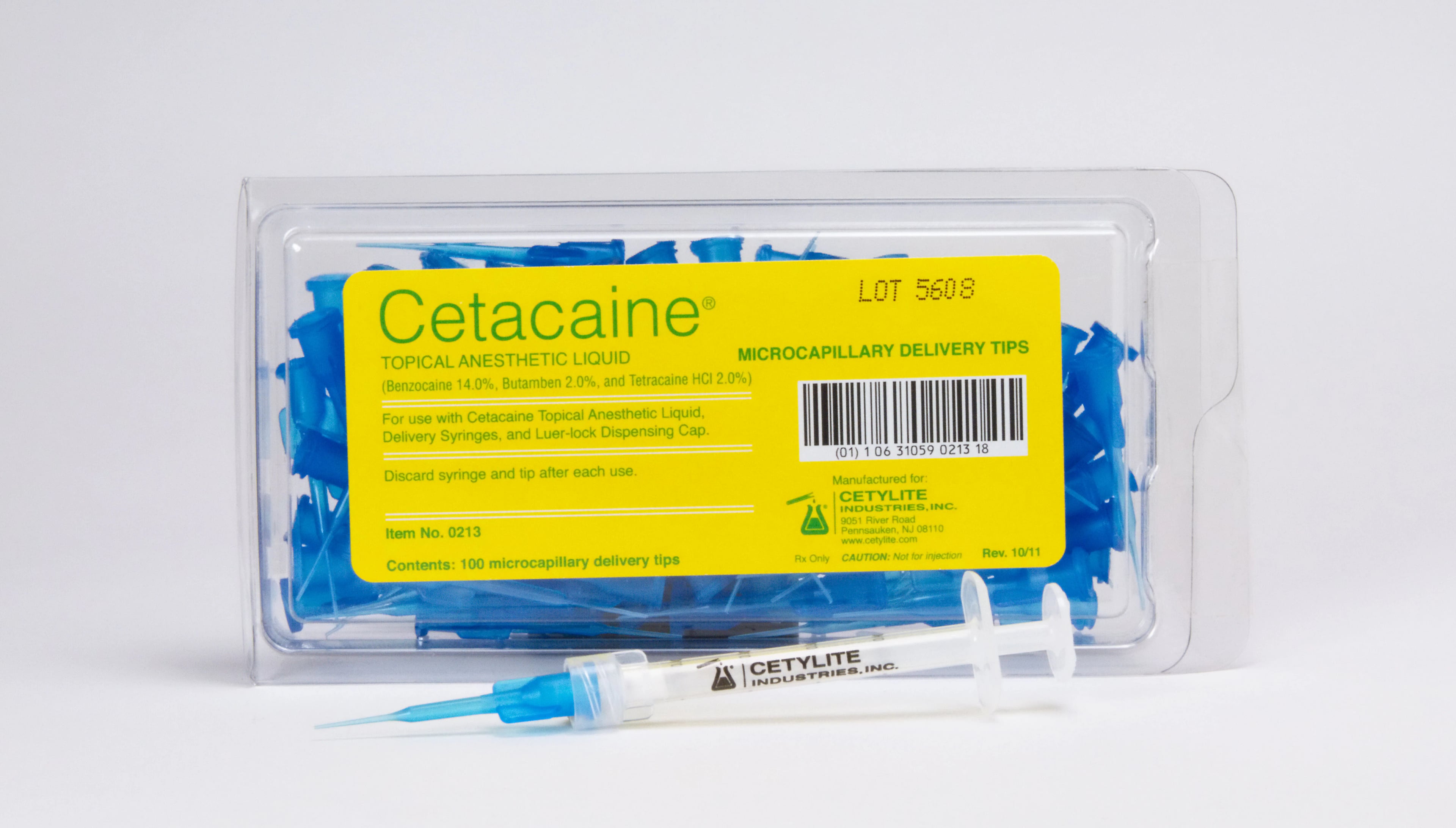 Cetacaine Microcapillary Delivery Tips, 100/Pkg, 0213