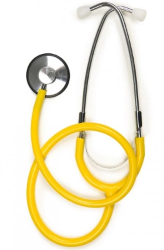 Graham-Field Acoustic Stethoscope, Yellow PVC Tubing, Single Unit