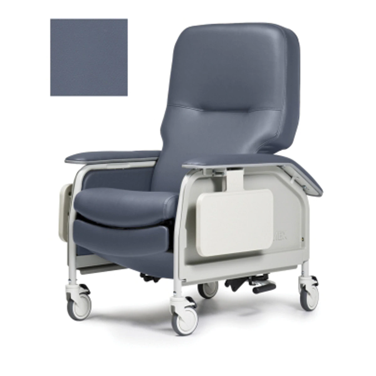 Lumex Deluxe Care Recliner, Clinical Care, Steel Frame, 350 lb Capacity, Blue Ridge