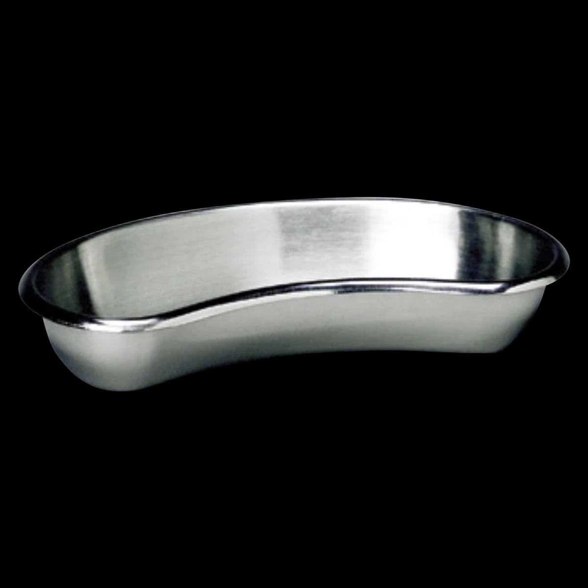 Graham-Field Emesis Basin, Kidney-Shaped, Stainless Steel, Silver, 26 oz