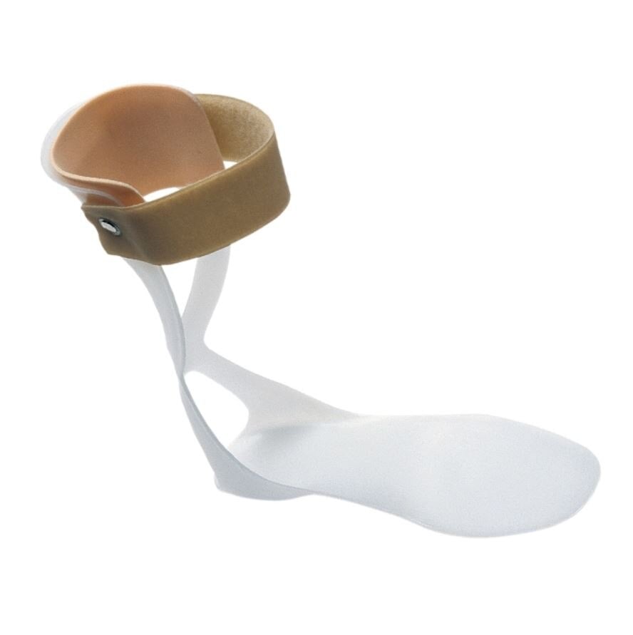 Procare Super-Lite AFO Orthosis Splint, Adult, Translucent White, Right