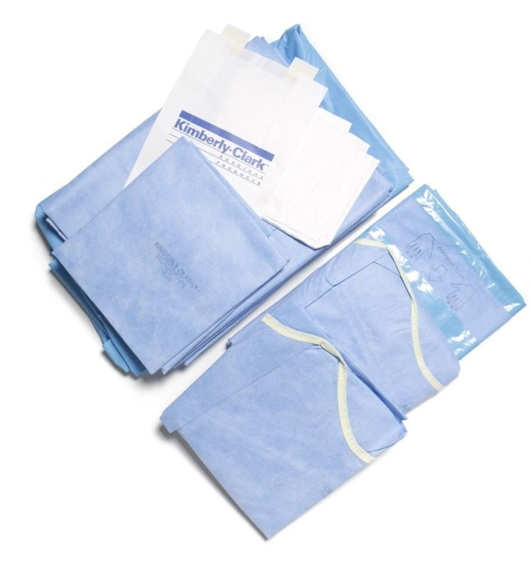 Halyard EENT Pack, Head and Neck Procedure Kit, Case of 5