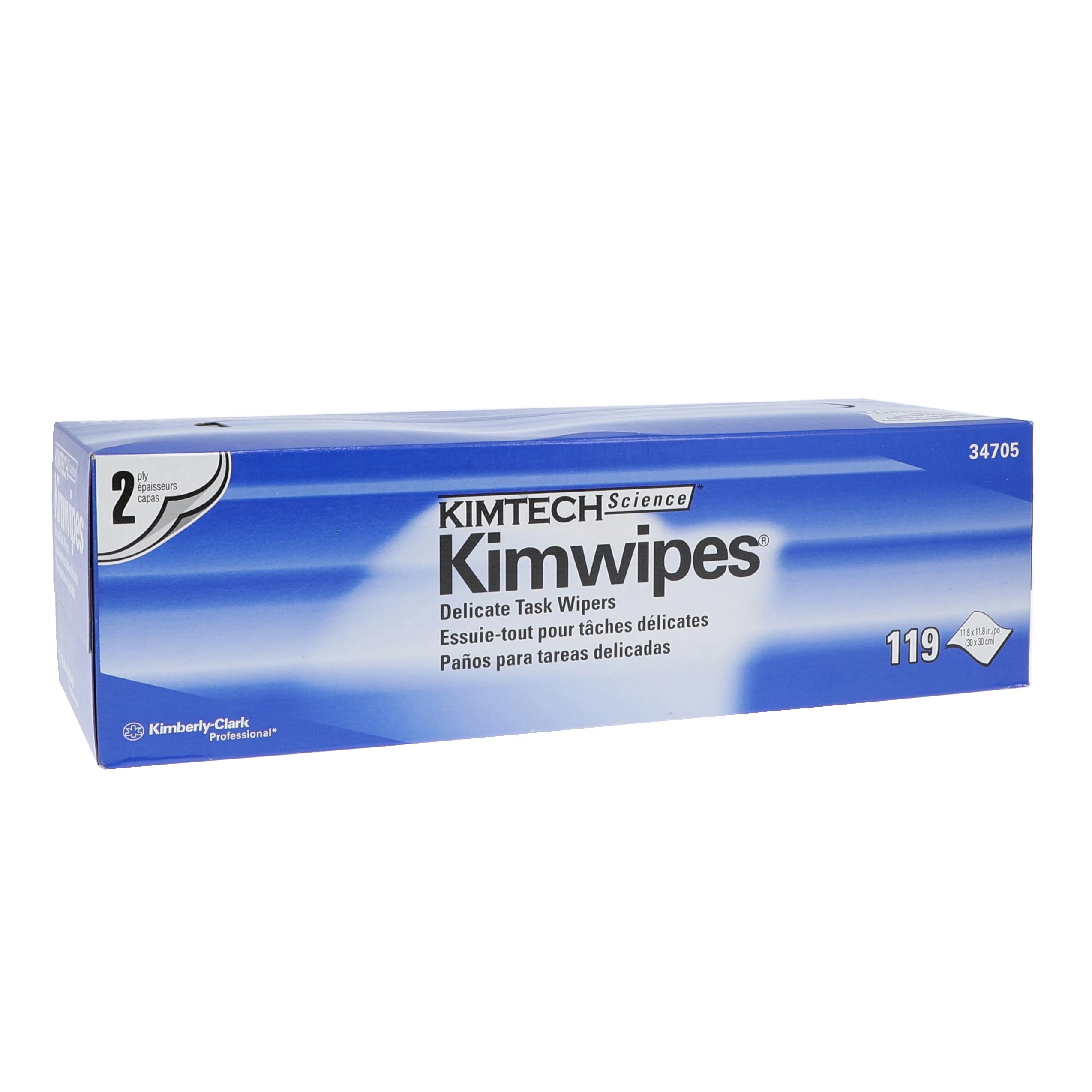Kimtech Kimwipes Delicate Task Wipers, 2-Ply, 11.22 x 12.3 in, White, 1785/Box