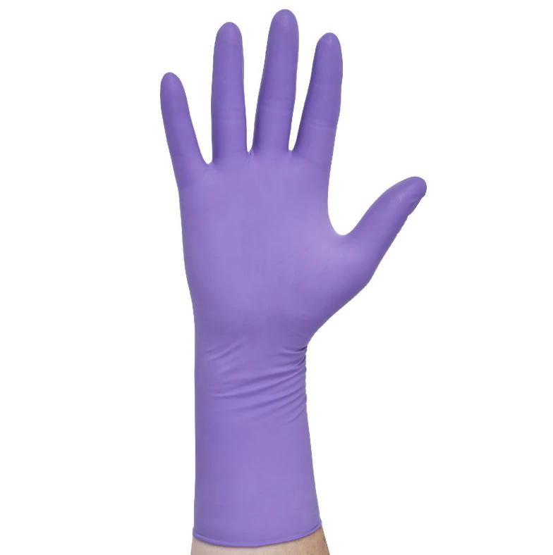 PURPLE NITRILE-XTRA* Exam Gloves, Powder Free, Non-Sterile, XL, Purple, 10/Case