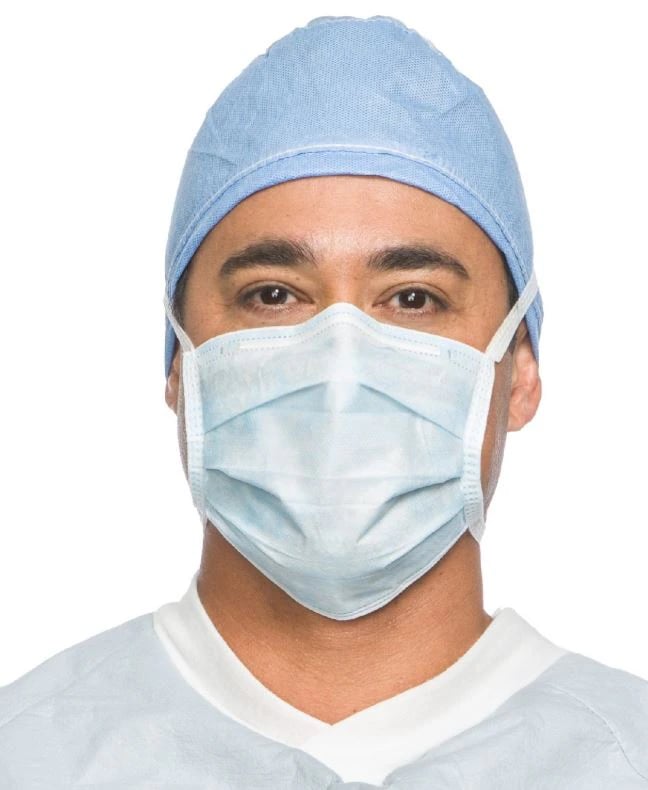 Halyard So Soft Surgical Mask, Tie-On, Anti-Fog, White, Disposable, 50/Box, 48390