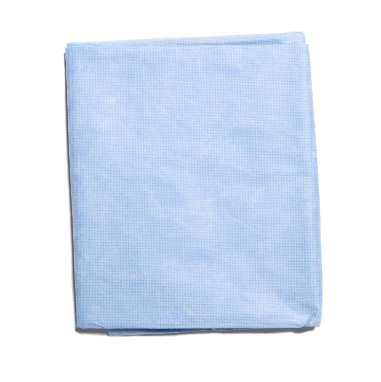 O & M Halyard Stretcher Sheet, Non-Sterile, Blue, 40 in x 84 in, 80/Case
