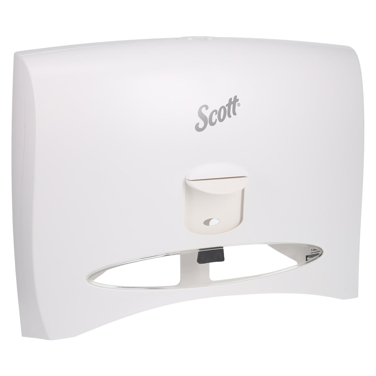 Scott Toilet Seat Cover Dispenser, White Plastic, Wall Mount with Lock, 1/Case