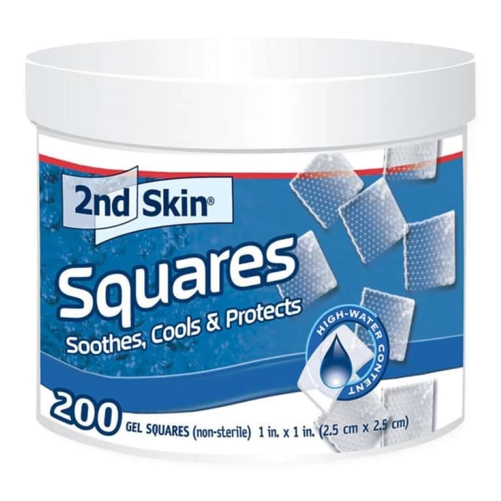 2nd Skin Blister Prevention Bandage Hydrogel, 1x1", Blue, Non-Sterile, 200/Jar