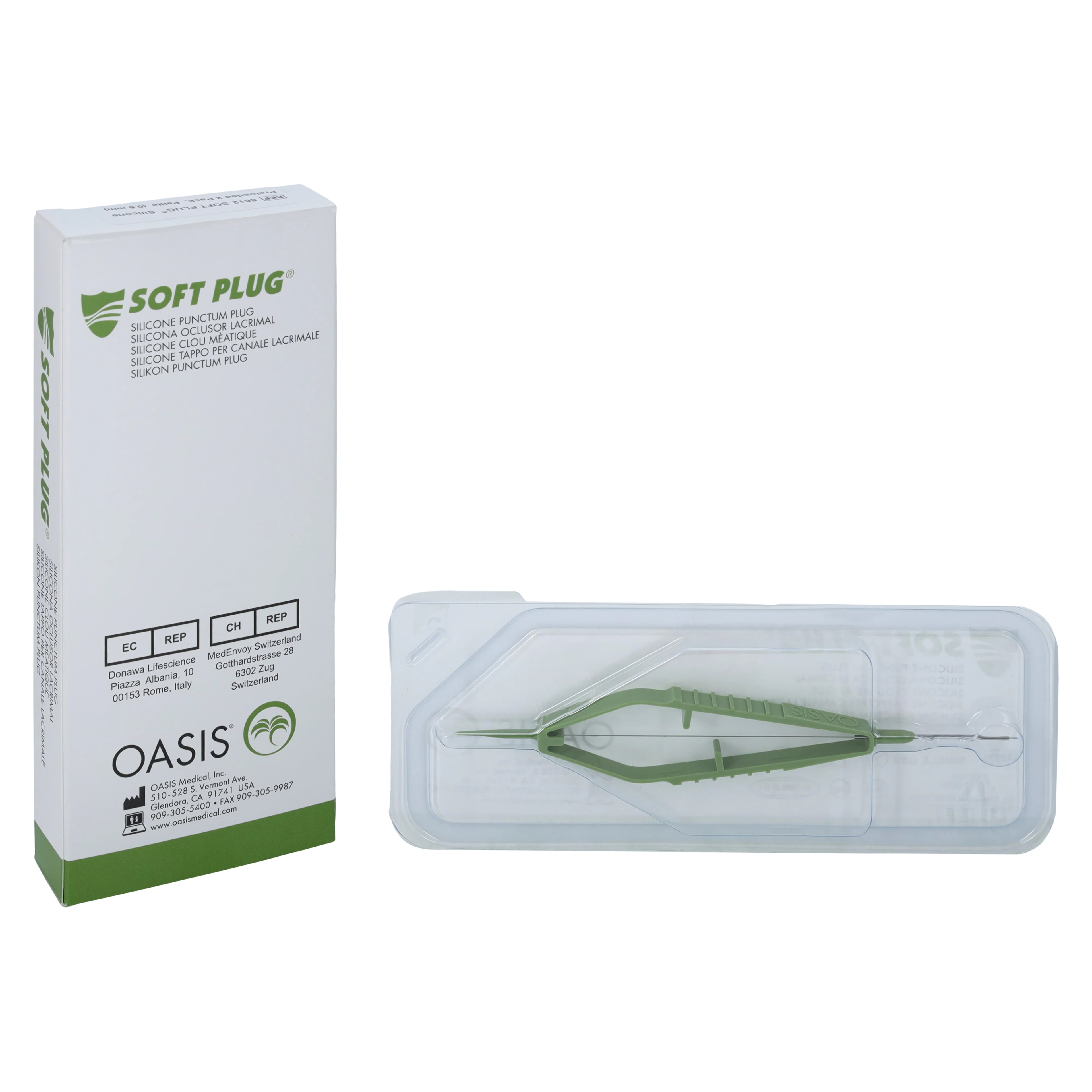 Oasis Medical Soft Plug Silicone Punctum Plug, 0.6mm, Petite