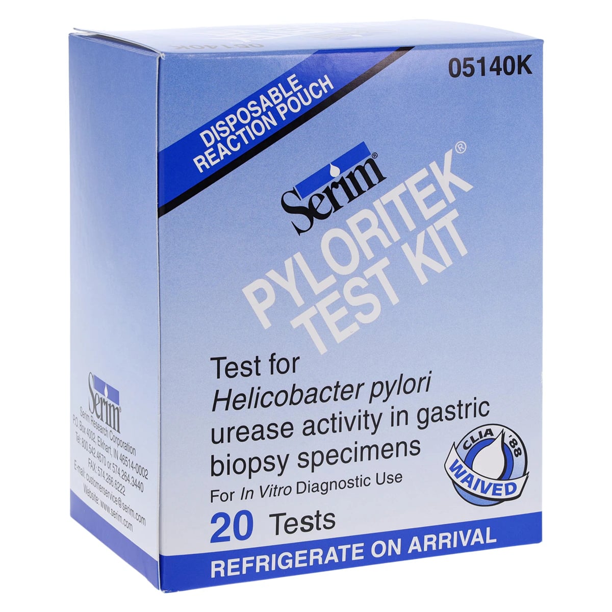 PyloriTek H. pylori Test Kit, 20 Tests/Box