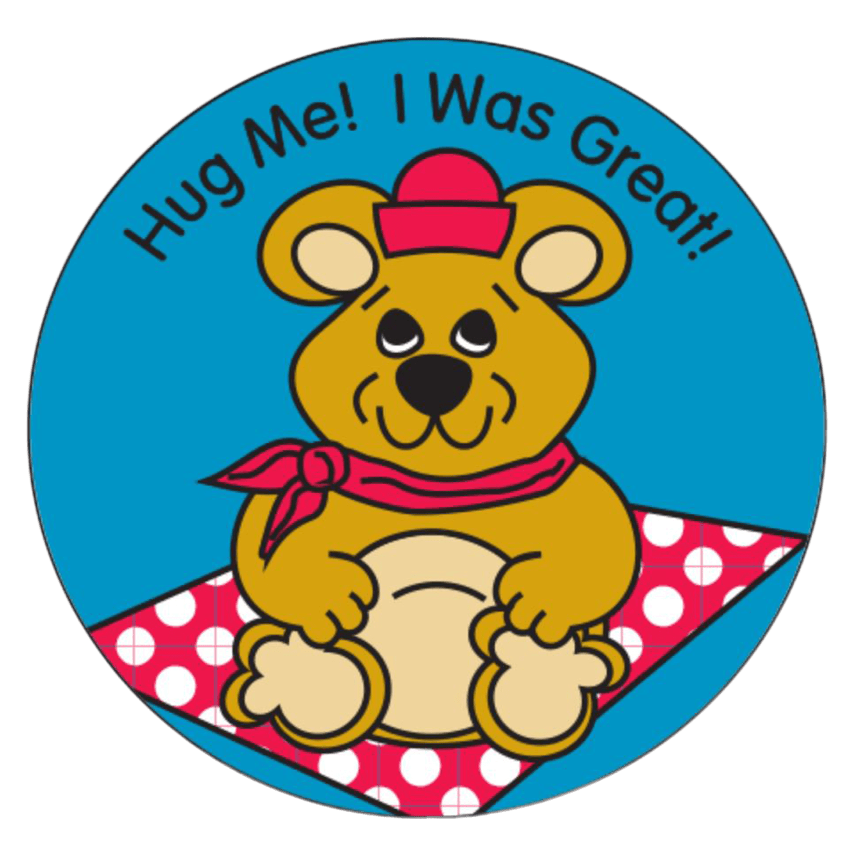 Label Hug Me I Was Great, 1-3/4", 200/Roll