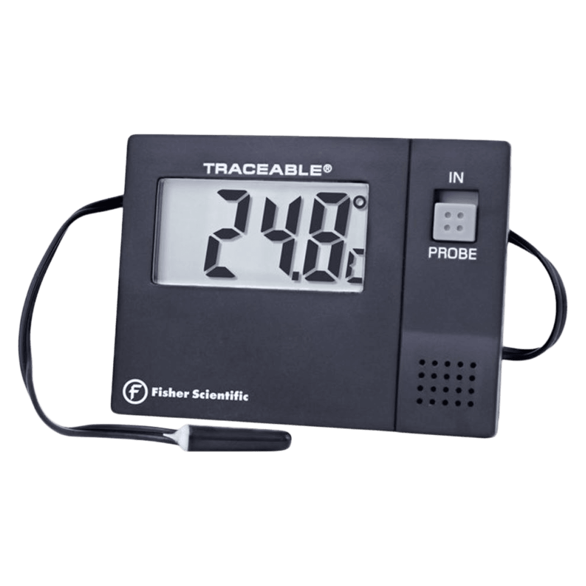 Control Company Traceable Short Sensor Digital Thermometer, -50 to 70°C, Min/Max Memory, LCD, 2-1/4 x 3-1/4 x 2-1/4 in
