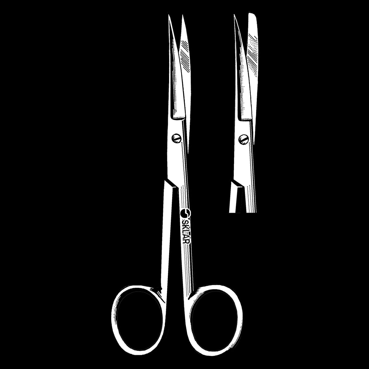 Sklar Operating Scissors, 6-1/2" Curved, Stainless Steel, Non-Sterile, Reusable