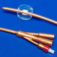Dover 2-Way Foley Catheter, Silicone, 20 Fr, 30 mL Balloon