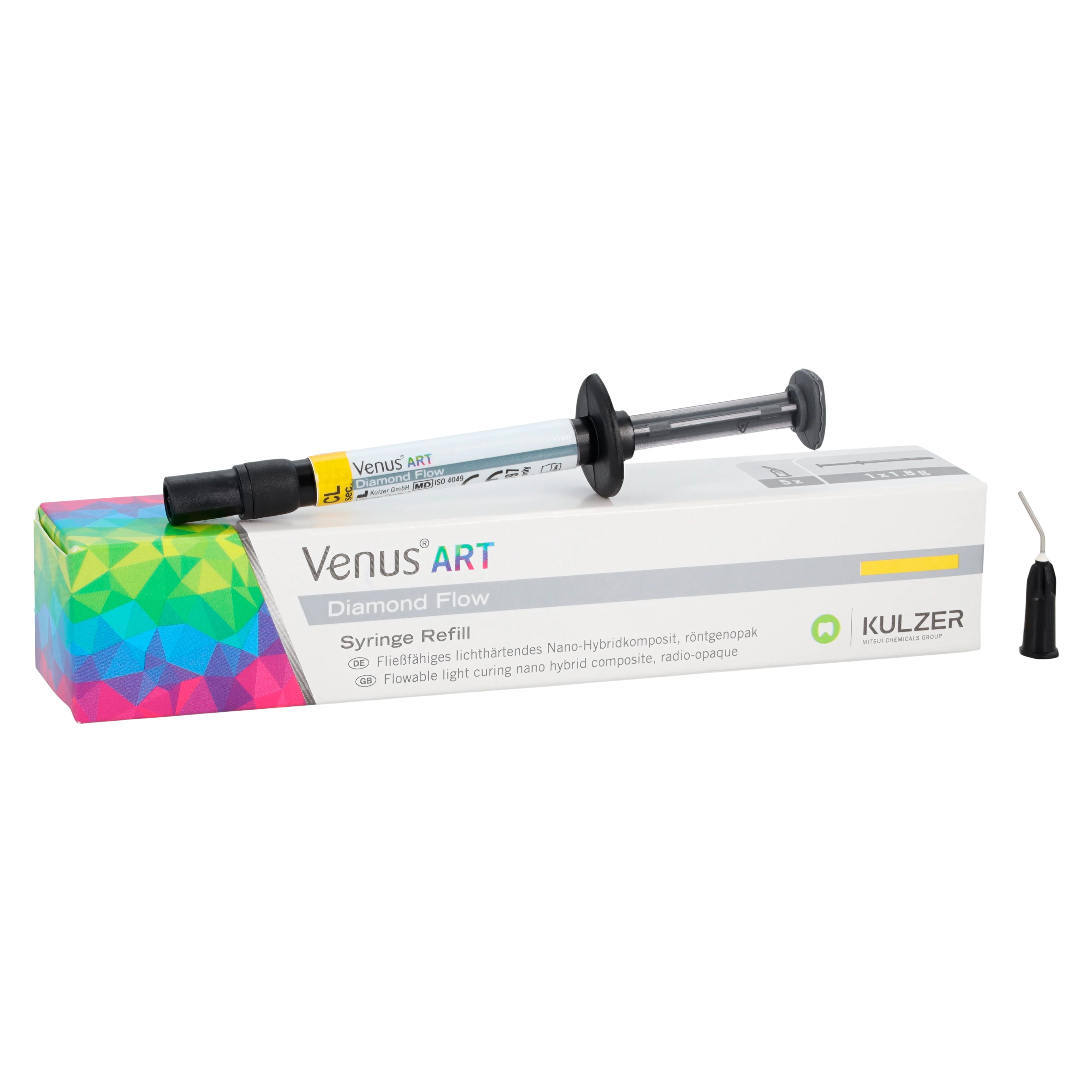 Venus Diamond Flow Flowable Composite, Light-Cure, Syringe Refill, 1.8 g, Clear (CL), 1/Pk, 66040364