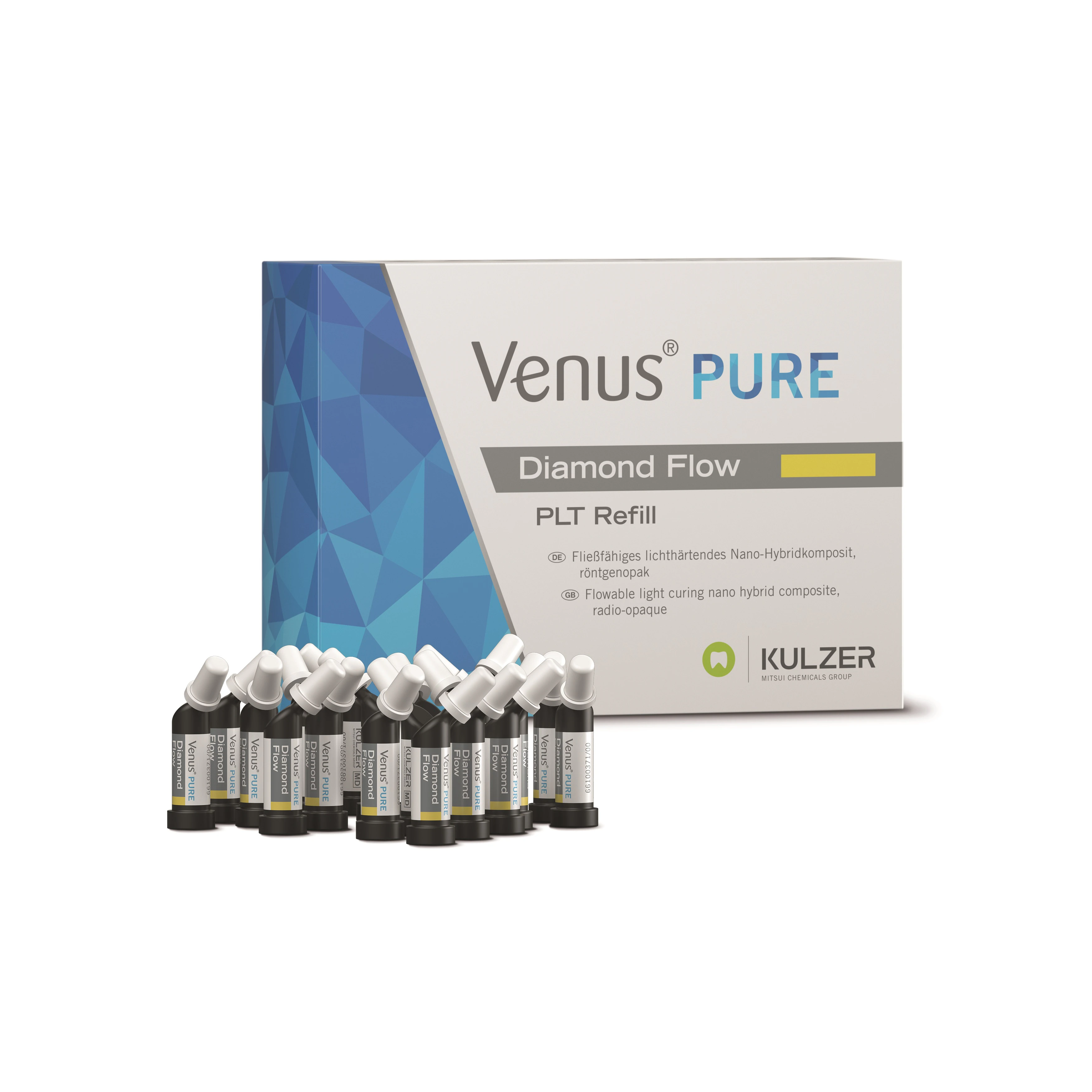 Venus Diamond Flow PURE Light PLT Refill, 0.2g Capsules, Pack of 20, 66100272