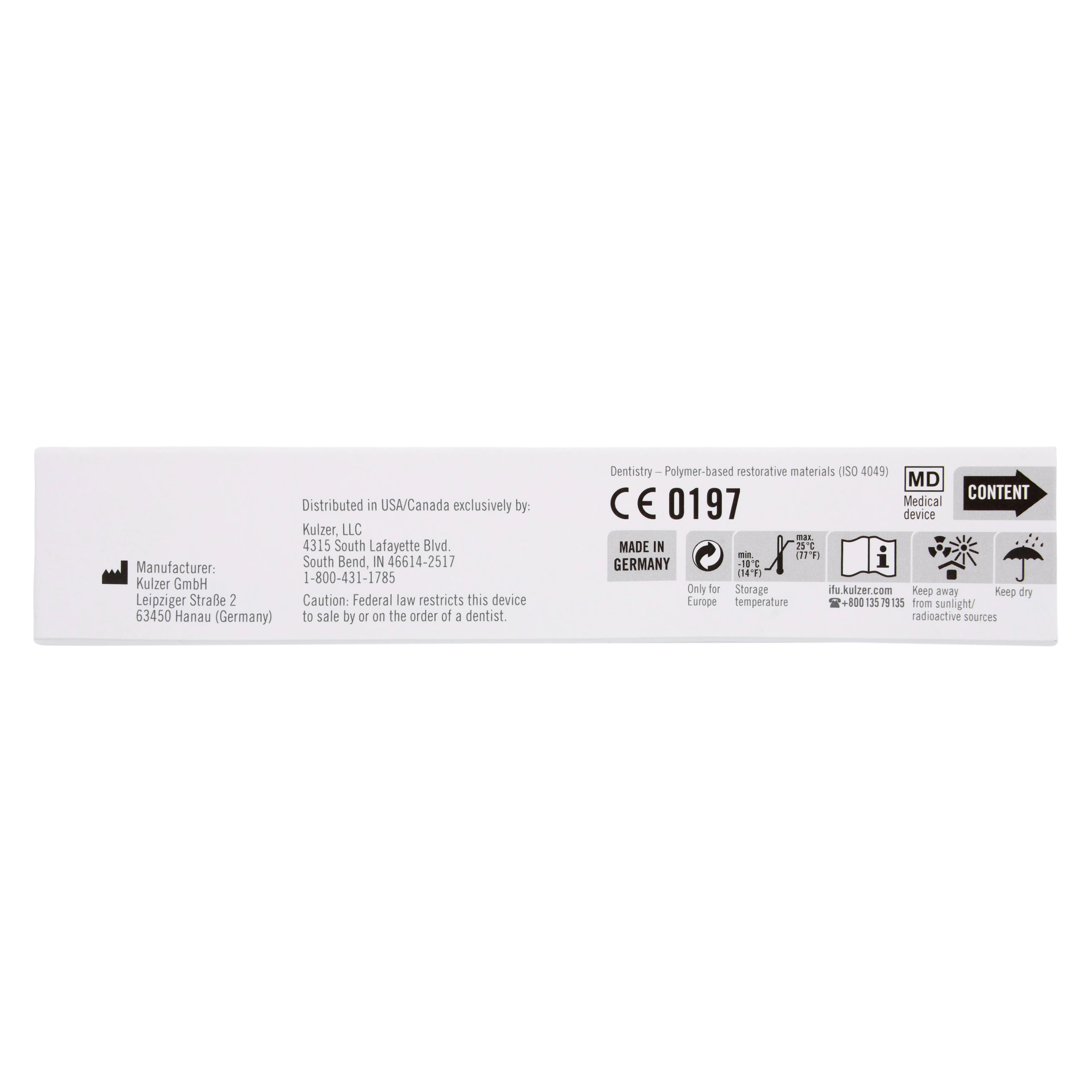 Venus Flow Flowable Composite Syringe Refill, Shade A2, 1.8 g, 66014563