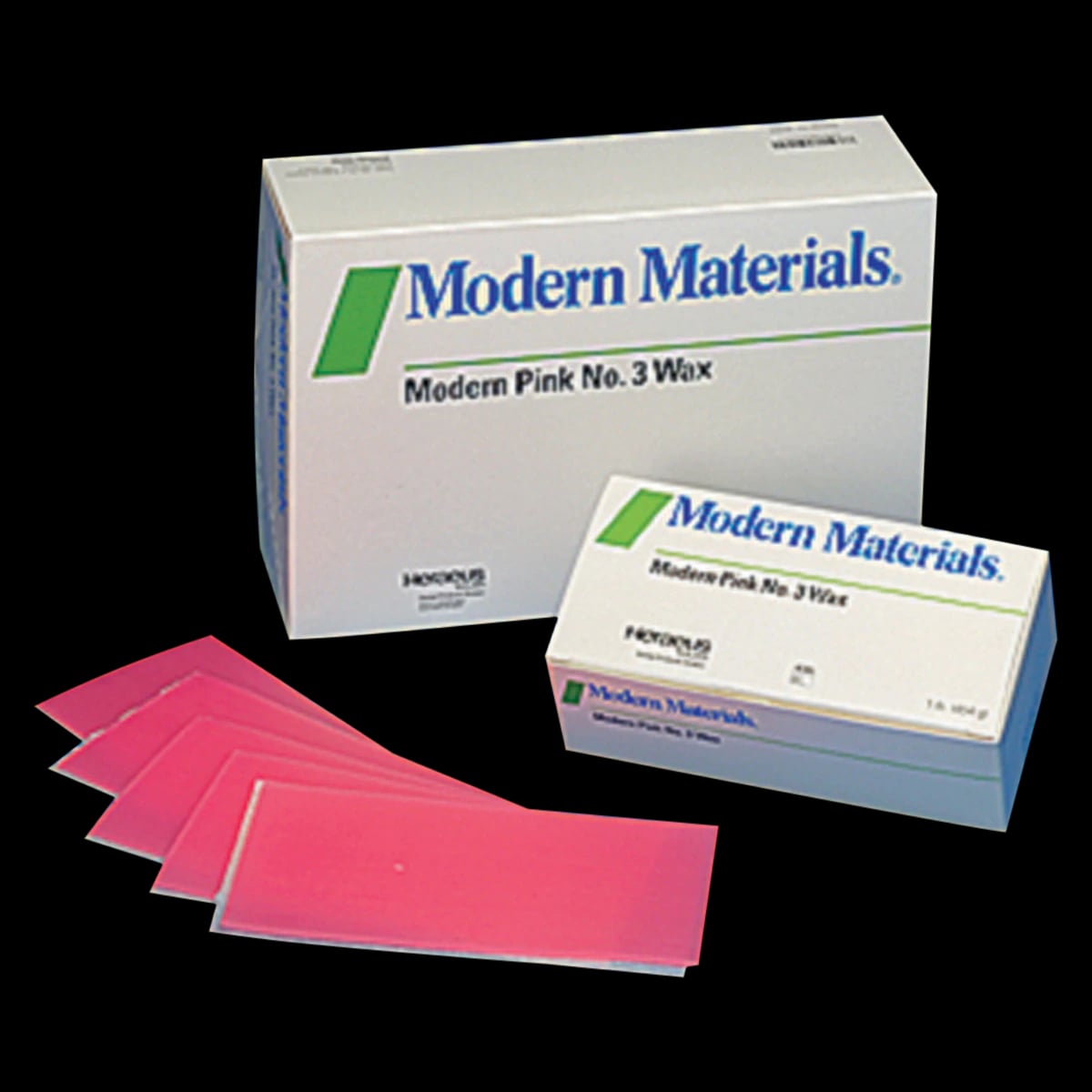 Modern Materials Base Plate Wax, Modern Pink #3, 1 lb Box, 50093312