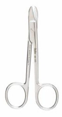 Miltex Crown and Collar Scissors, 4-3/4", Curved, Smooth Blade, Stainless Steel, #135