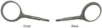 #4 Crystal HD® Resin Mouth Mirror Double-Sided Heads, Cone Socket, Gray, 4/Pk, 50Z374