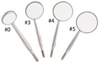 Crystal HD Stainless-Steel Mirror Head, Cone Socket, #0, 14mm, 1/Pk, 50R378
