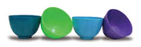 Zirc Mighty Mixer Dispos-A-Bowl, Assorted Neon Colors, 4-7/8" Diameter x 3-1/4", 36/Pack, 50Z505ASTD