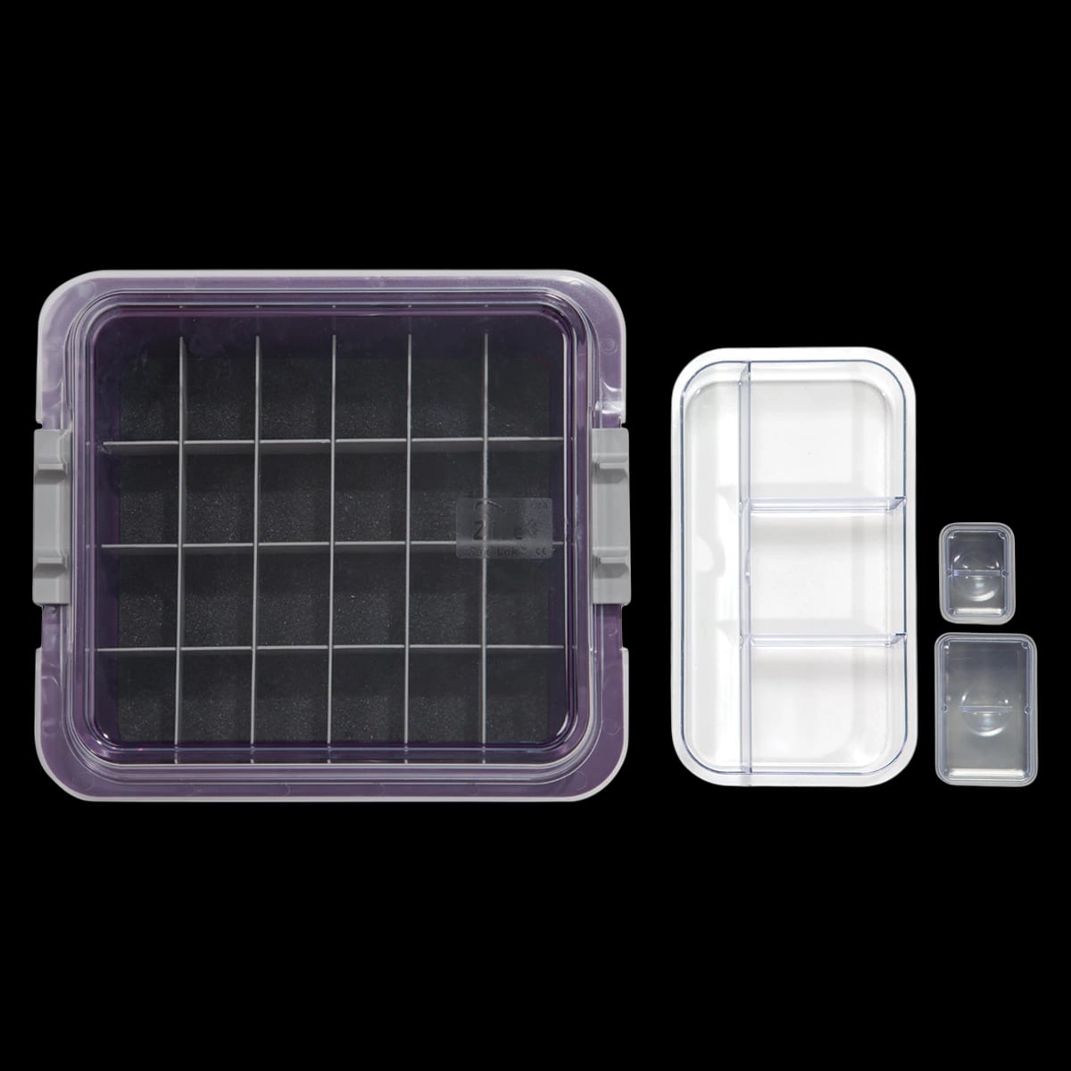 Zirc Complete Procedure Tub Kit, Plum, 12-5/8"L x 11-1/4"W x 4"H, with Cover, Dividers, Cups, and Slide Tray, 20Z455-E