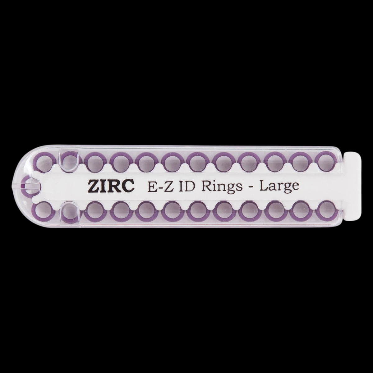 Zirc E-Z ID Instrument Rings, Large, Plum, 25/Pack, 70Z200-E