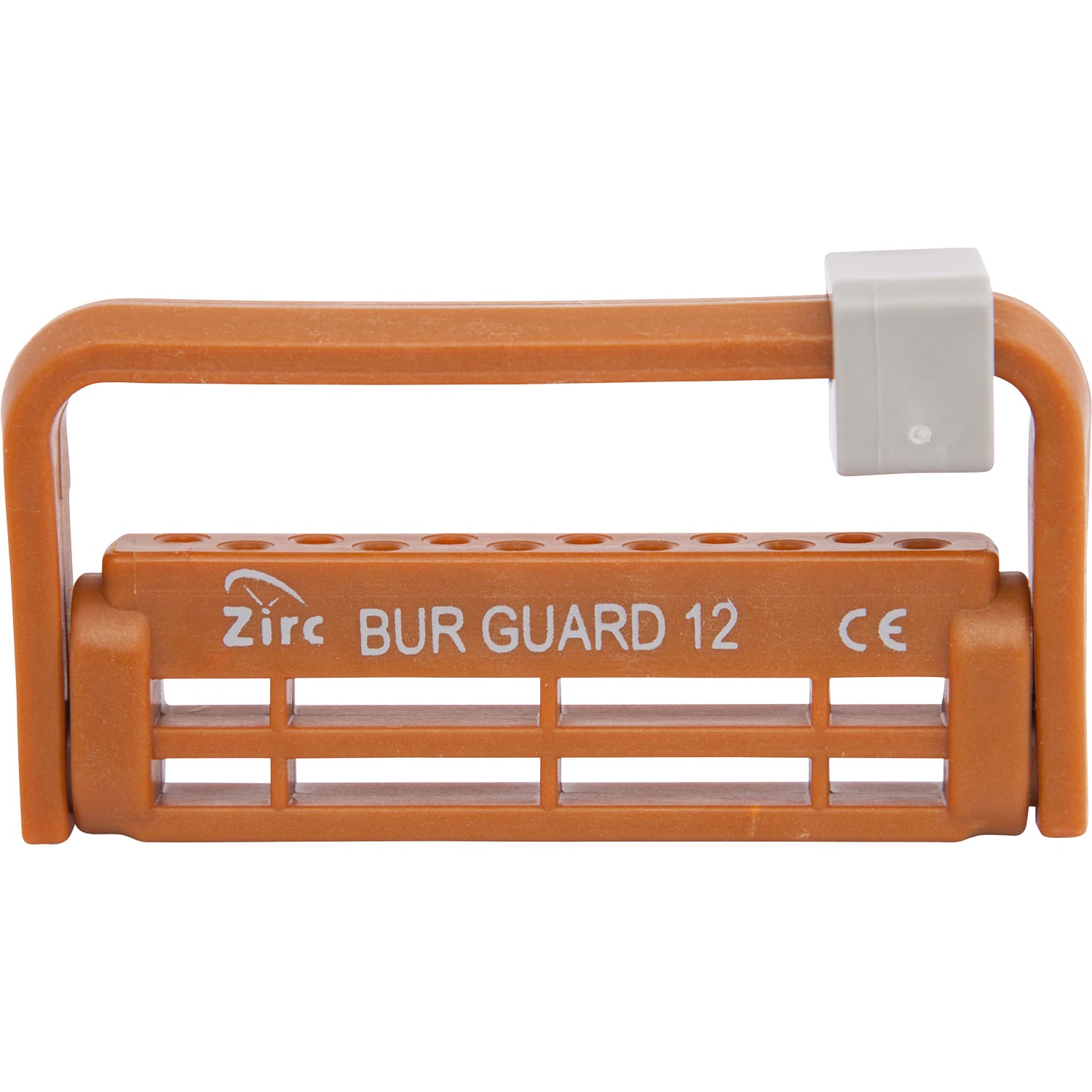 Zirc Steri-Bur Guard 12-Hole Bur Holder, Copper, Adjustable & Sterilizable, 50Z406U