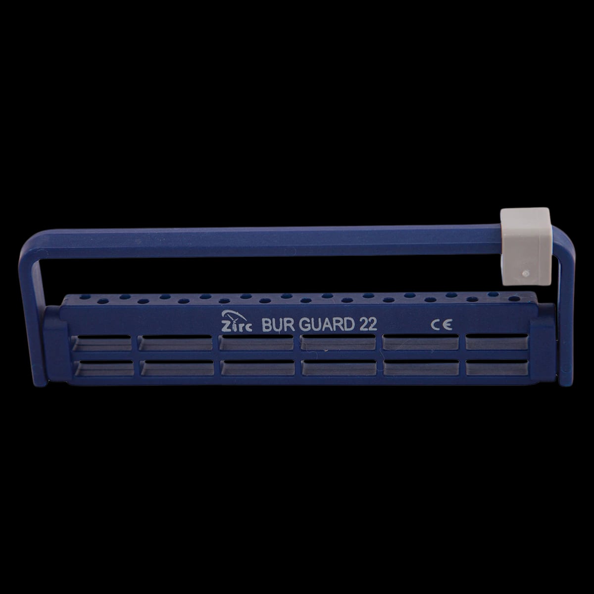 Zirc Steri-Bur Guard 22-Hole Bur Block, Midnight Blue, 50Z410T
