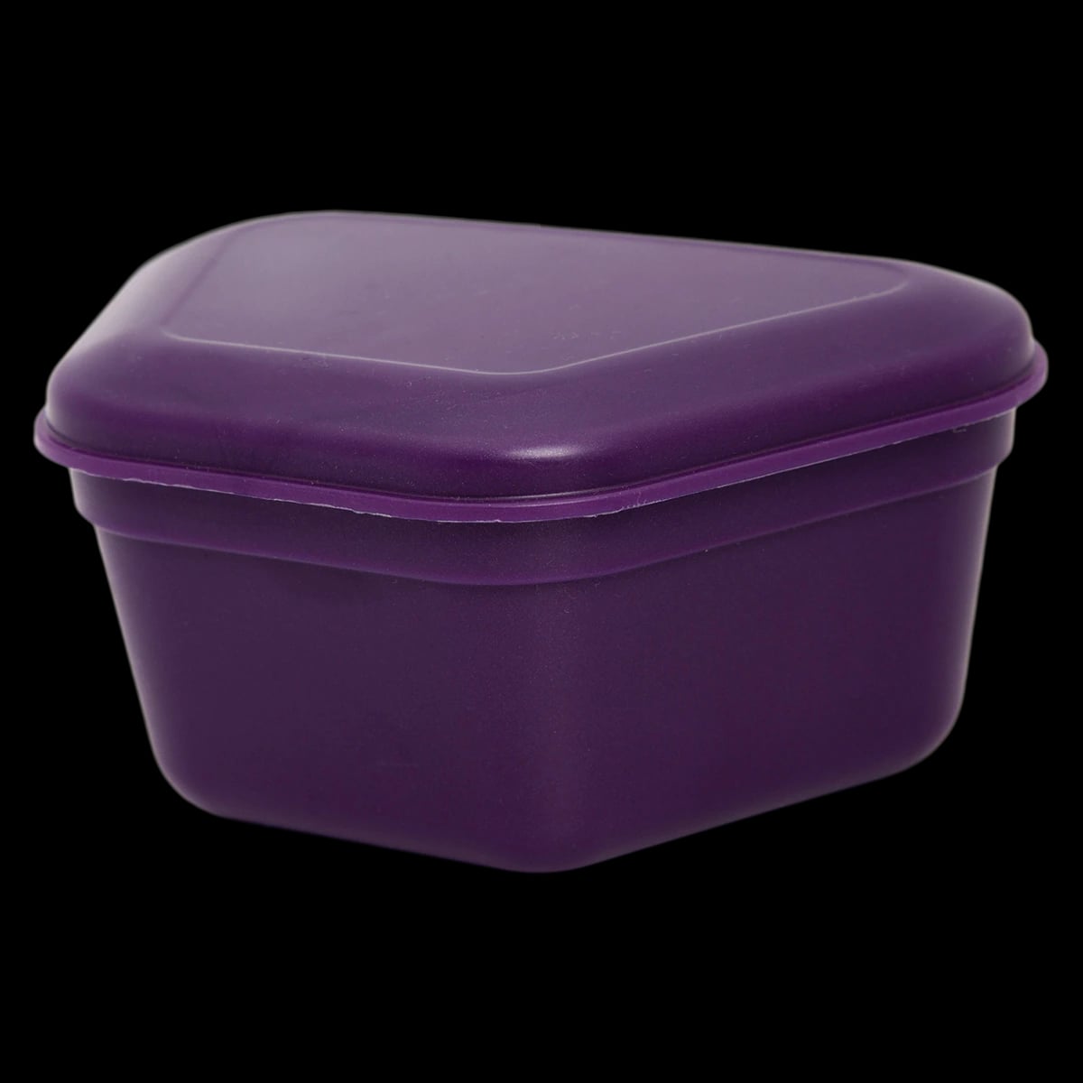Zirc Denture Box, Plum, One-Piece Construction, Solid Locking Mechanism, 4-3/8" x 3-3/8" x 2", 12/Box, 30R800E
