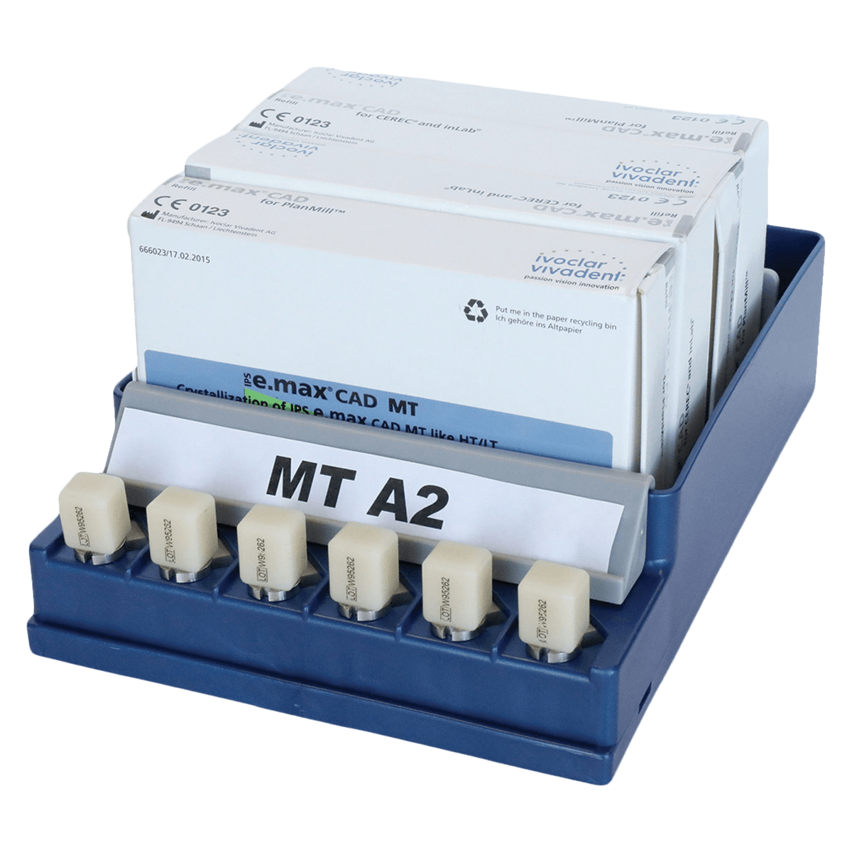 Zirc CAD/CAM Block Organizer, Midnight Blue, 50Z417T