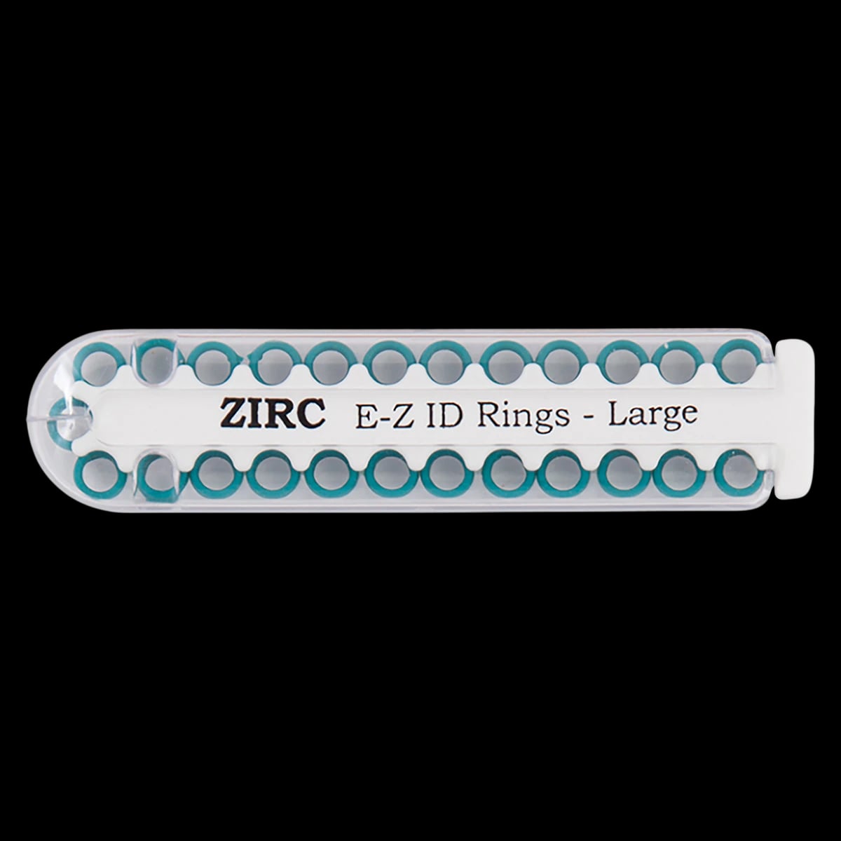 Zirc E-Z ID Instrument Rings, Large, Teal, 1/4" Diameter, 25/Pkg, 70Z200J