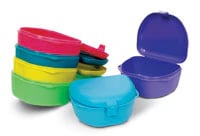 Zirc Dental Retainer Box, 1" Deep, Neon Blue, 12/Pack, 25R500N