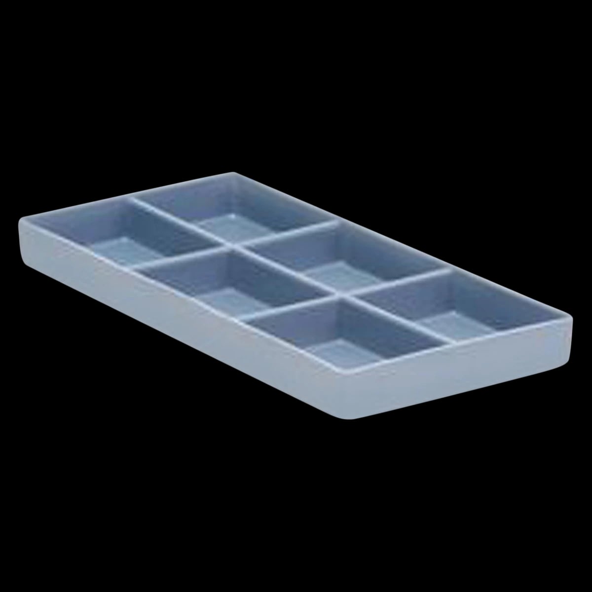 Zirc Dental Plastic Cabinet Tray #20, Blue, 7-7/8" x 3-3/4" x 3/4", 20Z206B