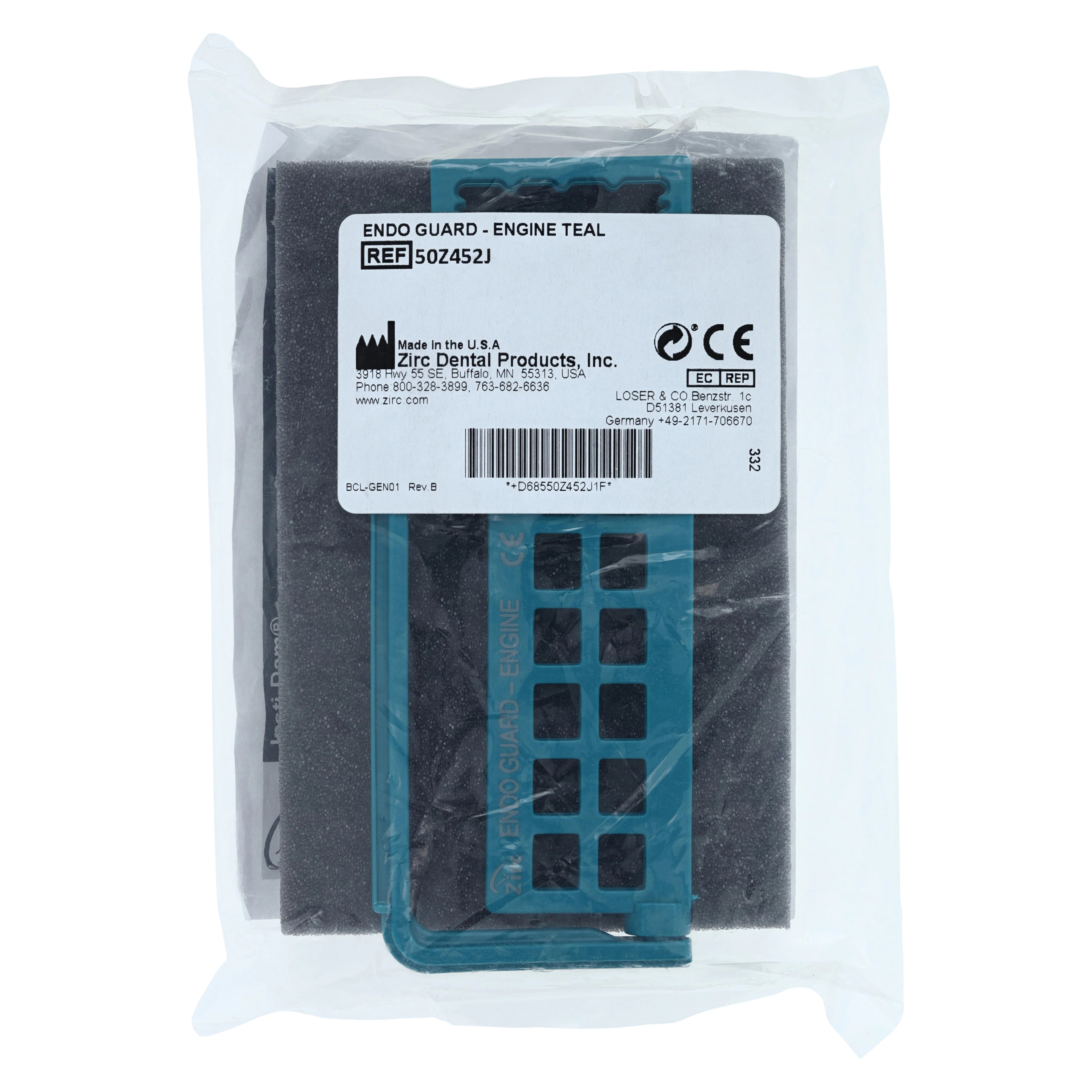 Zirc Steri-Endo Guard Engine Organizer, Teal, Holds 11 Engine & 5 Hand Files, Autoclavable, 50Z452J