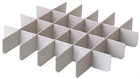 Zirc Dental Tub Dividers for 12-3/4" x 11-3/16" x 1-3/8" Procedure Tubs, Gray, Reusable, 8/Box