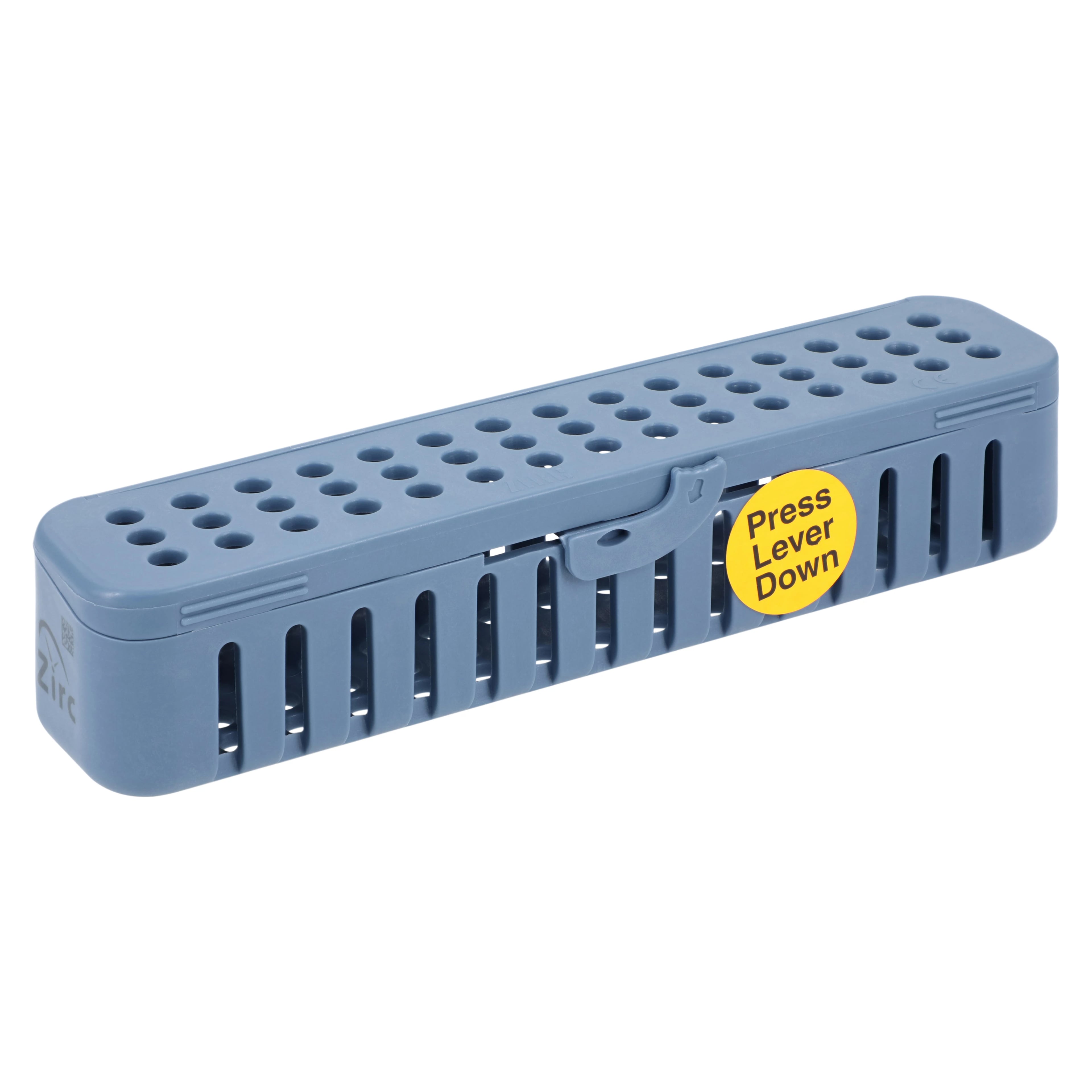 Zirc Compact Steri-Container, Blue, 7-1/8" x 1-1/2" x 1-1/2", Holds 8-12 Instruments, 50Z905B